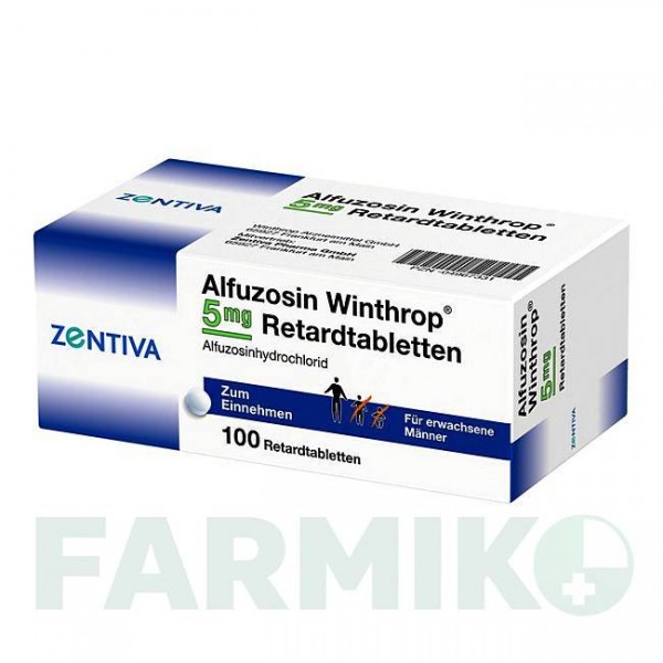 АЛФУЗОЗИН (ALFUZOSIN) 5 мг таблетки 100 шт - Альфузозин ZENTIVA