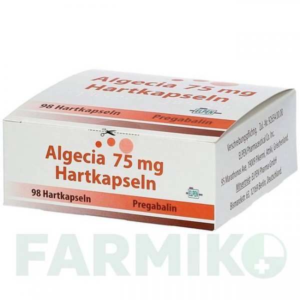 АЛЬГЕЦИЯ (ALGECIA) 75 мг капсулы 98 шт - Прегабалин ELPEN PHARMACEUTICAL