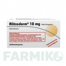 АЛИТРЕДЕРМ (ALITREDERM) 10 мг капсулы 30 шт - Алитретиноин DERMAPHARM