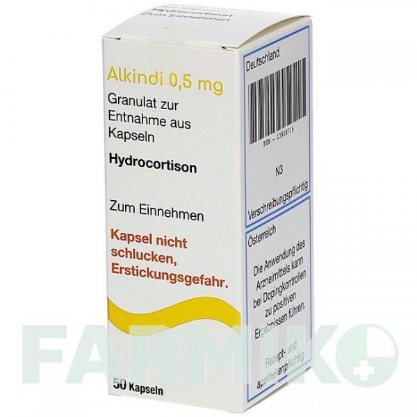 АЛКИНДИ (ALKINDI) 0,5 мг гранулы 50 шт - Гидрокортизон DIURNAL
