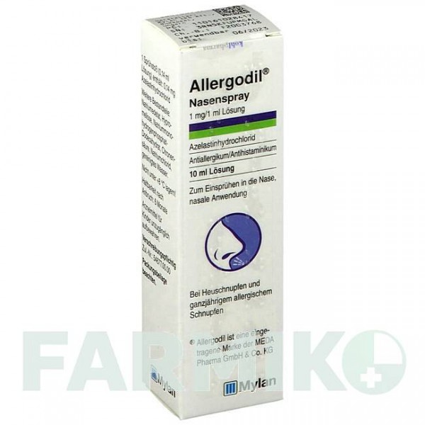 АЛЛЕРГОДИЛ (ALLERGODIL) спрей 10 мл - Азеластин KOHLPHARMA