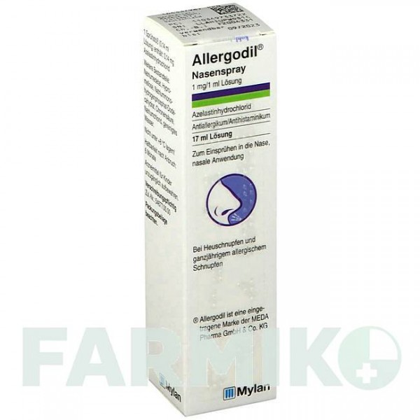 АЛЛЕРГОДИЛ (ALLERGODIL) спрей 17 мл - Азеластин KOHLPHARMA