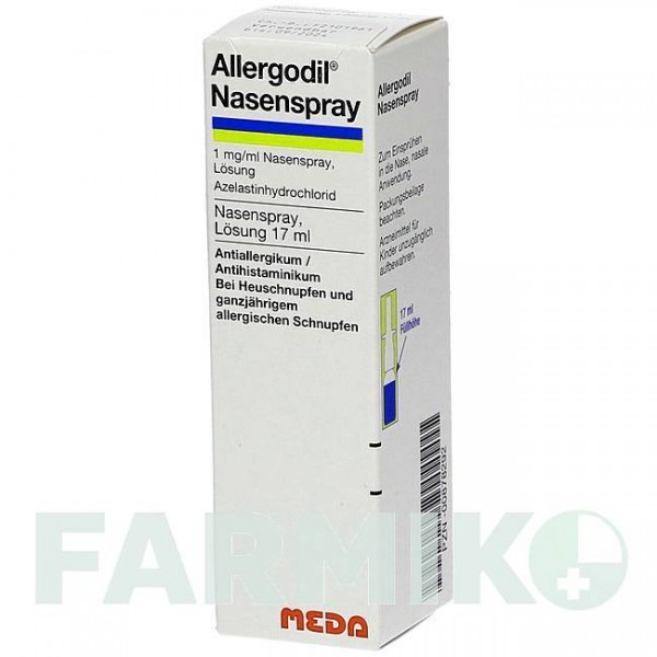 АЛЛЕРГОДИЛ (ALLERGODIL) спрей 17 мл - Азеластин MEDA PHARMA