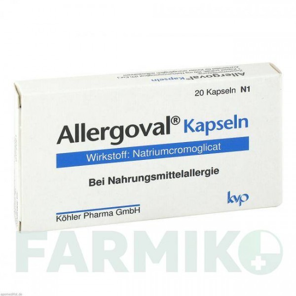 АЛЕРГОВАЛ (ALLERGOVAL) капсули 20 шт - Кромогліциєва кислота KOHLER PHARMA