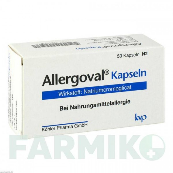 АЛЛЕРГОВАЛ (ALLERGOVAL) капсулы 50 шт - Кромоглициевая кислота KOHLER PHARMA