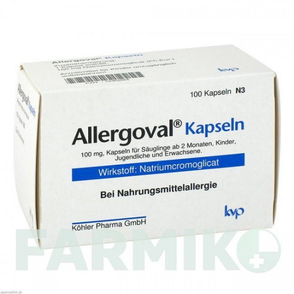АЛЛЕРГОВАЛ (ALLERGOVAL) капсулы 100 шт - Кромоглициевая кислота KOHLER PHARMA