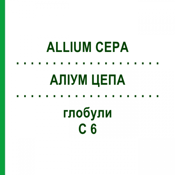 АЛІУМ ЦЕПА (ALLIUM CEPA) C 6 глобули 1,5 г - Гомеопатія GUDJONS