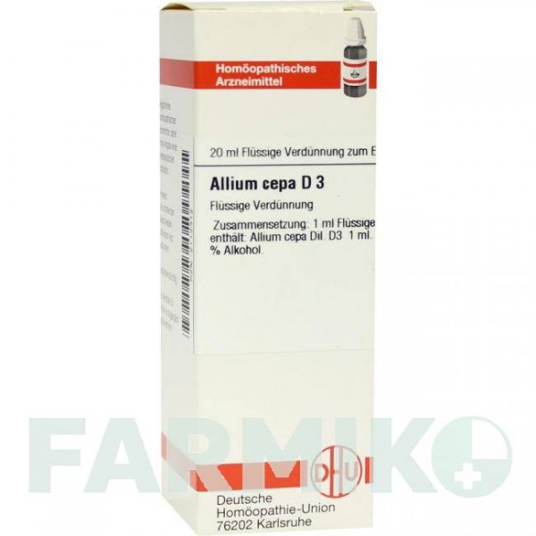 АЛЛИУМ ЦЕПА (ALLIUM CEPA) D 3 раствор 20 мл - Гомеопатия DHU