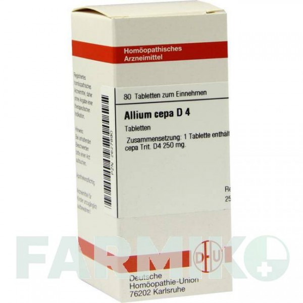 АЛЛИУМ ЦЕПА (ALLIUM CEPA) D 4 таблетки 80 шт - Гомеопатия DHU