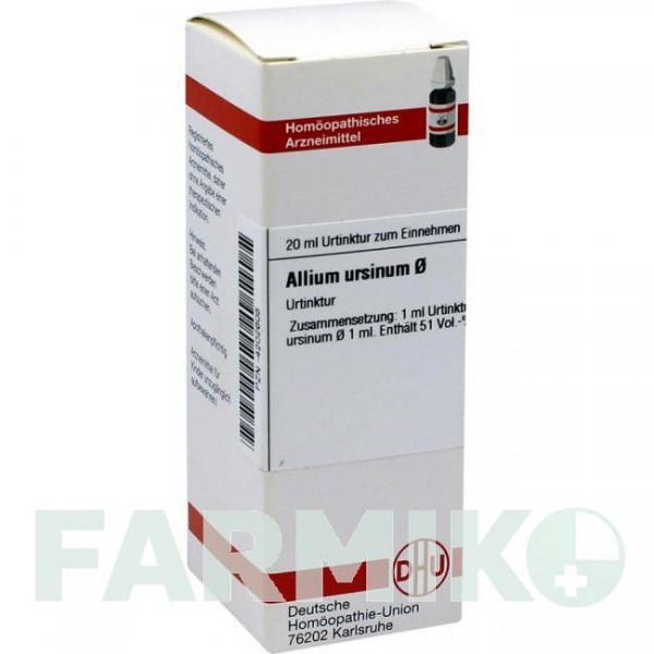 АЛЛИУМ УРСИНУМ (ALLIUM URSINUM) раствор 20 мл - Гомеопатия DHU