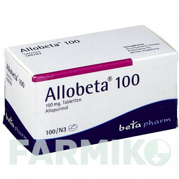 АЛЛОБЕТА (ALLOBETA) 100 таблетки 100 шт - Аллопуринол BETAPHARM
