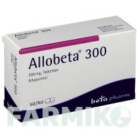 АЛЛОБЕТА (ALLOBETA) 300 таблетки 50 шт - Алопуринол BETAPHARM