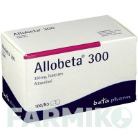 АЛЛОБЕТА (ALLOBETA) 300 таблетки 100 шт - Алопуринол BETAPHARM