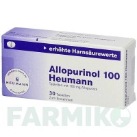 АЛЛОПУРІНОЛ (ALLOPURINOL) 100 таблетки 30 шт - Алопуринол HEUMANN PHARMA
