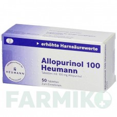 АЛЛОПУРИНОЛ (ALLOPURINOL) 100 таблетки 50 шт - Аллопуринол HEUMANN PHARMA