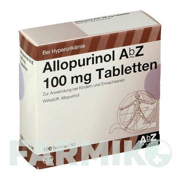 АЛЛОПУРІНОЛ (ALLOPURINOL) 100 мг таблетки 100 шт - Алопуринол ABZ PHARMA