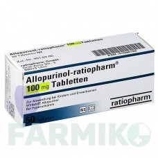 АЛЛОПУРИНОЛ (ALLOPURINOL) 100 мг таблетки 50 шт - Аллопуринол RATIOPHARM