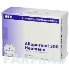 АЛЛОПУРІНОЛ (ALLOPURINOL) 300 таблетки 50 шт - Алопуринол HEUMANN PHARMA