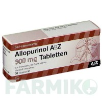 АЛЛОПУРІНОЛ (ALLOPURINOL) 300 мг таблетки 30 шт - Алопуринол ABZ PHARMA
