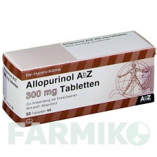АЛЛОПУРІНОЛ (ALLOPURINOL) 300 мг таблетки 50 шт - Алопуринол ABZ PHARMA
