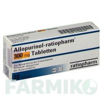 АЛЛОПУРИНОЛ (ALLOPURINOL) 300 мг таблетки 20 шт - Аллопуринол RATIOPHARM