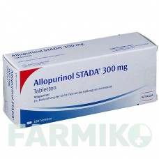 АЛЛОПУРІНОЛ (ALLOPURINOL) 300 мг таблетки 100 шт - Алопуринол STADAPHARM