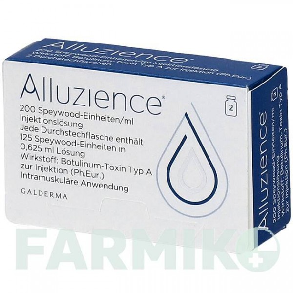 АЛЛУЗИЕНС (ALLUZIENCE) 200 ЕД/мл раствор 2 шт - Ботулинический токсин типа A GALDERMA