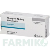 АЛМОГРАН (ALMOGRAN) 12,5 мг таблетки 3 шт - Алмотриптан EMRA-MED