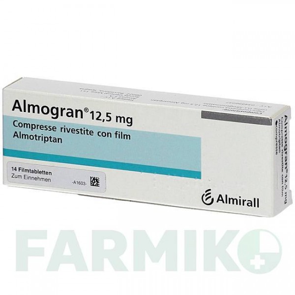 АЛМОГРАН (ALMOGRAN) 12,5 мг таблетки 3 шт - Алмотриптан KOHLPHARMA