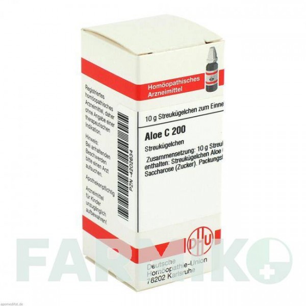АЛОЭ (ALOE) C 200 глобули 10 г - Гомеопатия DHU