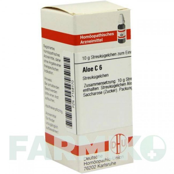 АЛОЭ (ALOE) C 6 глобули 10 г - Гомеопатия DHU