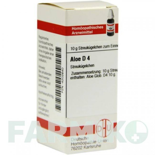 АЛОЭ (ALOE) D 4 глобули 10 г - Гомеопатия DHU
