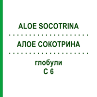 АЛОЕ СОКОТРИНА (ALOE SOCOTRINA) C 6 глобули 1,5 г - Гомеопатія GUDJONS