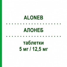 АЛОНЕБ (ALONEB) 5 мг/12,5 мг таблетки 28 шт - Небиволол, Тиазид MENARINI
