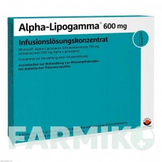 АЛЬФА ЛИПОГАММА (ALPHA LIPOGAMMA) 600 мг концентрат 5x24 мл - Тиоктовая кислота WORWAG PHARMA