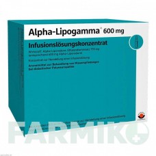 АЛЬФА ЛИПОГАММА (ALPHA LIPOGAMMA) 600 мг концентрат 20x24 мл - Тиоктовая кислота WORWAG PHARMA