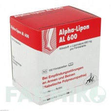 АЛЬФА ЛІПОН (ALPHA LIPON) 600 таблетки 100 шт - Тіоктова кислота ALIUD PHARMA