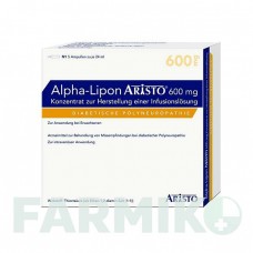 АЛЬФА ЛІПОН (ALPHA LIPON) 600 мг концентрат 5x24 мл - Тіоктова кислота ARISTO PHARMA