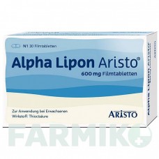АЛЬФА ЛІПОН (ALPHA LIPON) 600 мг таблетки 30 шт - Тіоктова кислота ARISTO PHARMA