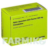 АЛЬФА ЛИПОНСАУР (ALPHA LIPONSAURE) 600 мг таблетки 60 шт - Тиоктовая кислота AAA - PHARMA