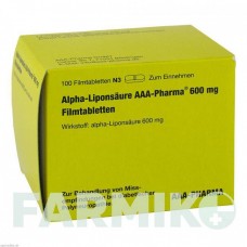АЛЬФА ЛИПОНСАУР (ALPHA LIPONSAURE) 600 мг таблетки 100 шт - Тиоктовая кислота AAA - PHARMA