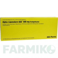 АЛЬФА ЛИПОНСАУР (ALPHA LIPONSAURE) 600 мг флакон 5x50 мл - Тиоктовая кислота AAA - PHARMA