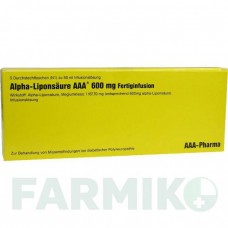 АЛЬФА ЛИПОНСАУР (ALPHA LIPONSAURE) 600 мг флакон 5x50 мл - Тиоктовая кислота AAA - PHARMA