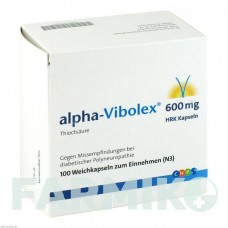АЛЬФА ВІБОЛЕКС (ALPHA VIBOLEX) 600 мг капсули 100 шт - Тіоктова кислота CNP PHARMA