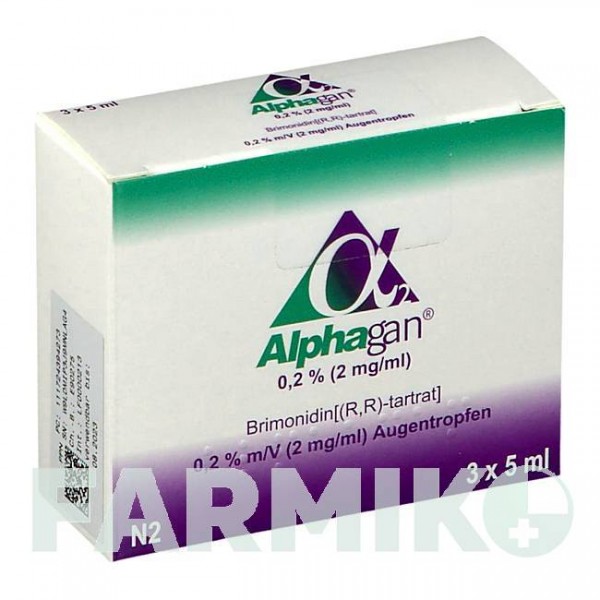 АЛЬФАГАН (ALPHAGAN) 0,2% 2 мг/мл краплі 5 мл - Бримонідин DOCPHARM
