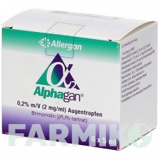АЛЬФАГАН (ALPHAGAN) 0,2% 2 мг/мл краплі 6x5 мл - Бримонідин FD PHARMA