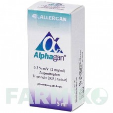 АЛЬФАГАН (ALPHAGAN) 0,2% 2 мг/мл краплі 5 мл - Бримонідин ORIFARM