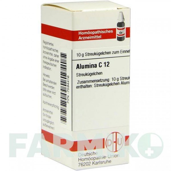 АЛЮМИНА (ALUMINA) C 12 глобули 10 г - Гомеопатия DHU