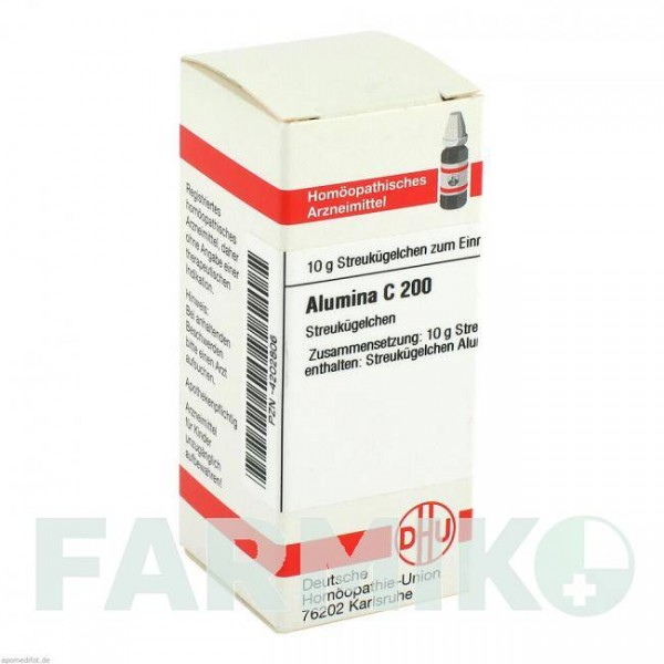 АЛЮМИНА (ALUMINA) C 200 глобули 10 г - Гомеопатия DHU