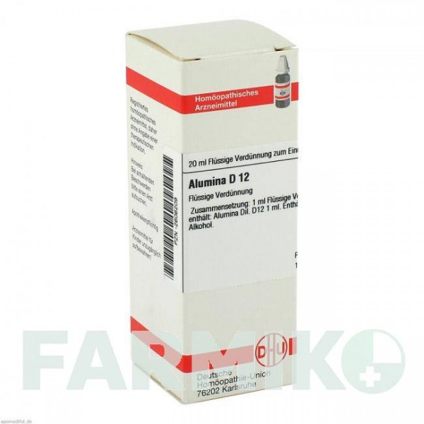 АЛЮМИНА (ALUMINA) D 12 раствор 20 мл - Гомеопатия DHU